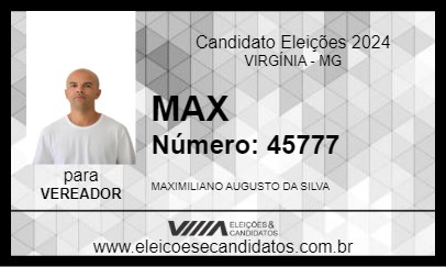 Candidato MAX 2024 - VIRGÍNIA - Eleições