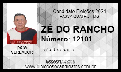 Candidato ZÉ DO RANCHO 2024 - PASSA QUATRO - Eleições