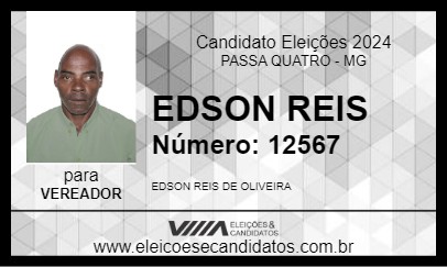 Candidato EDSON REIS 2024 - PASSA QUATRO - Eleições