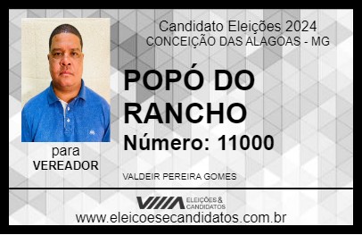 Candidato POPÓ DO RANCHO 2024 - CONCEIÇÃO DAS ALAGOAS - Eleições