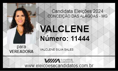 Candidato VALCLENE 2024 - CONCEIÇÃO DAS ALAGOAS - Eleições