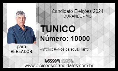 Candidato TUNICO 2024 - DURANDÉ - Eleições