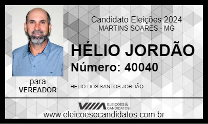 Candidato GIL JORDÃO 2024 - MARTINS SOARES - Eleições