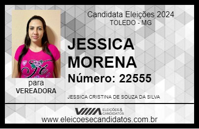 Candidato JESSICA MORENA 2024 - TOLEDO - Eleições