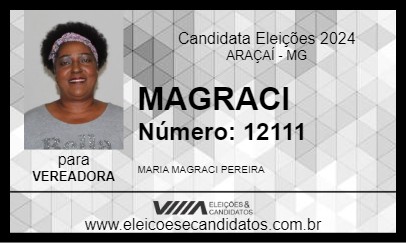 Candidato MAGRACI 2024 - ARAÇAÍ - Eleições