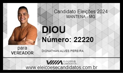 Candidato DIOU 2024 - MANTENA - Eleições