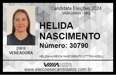 Candidato HELIDA NASCIMENTO 2024 - VARGINHA - Eleições