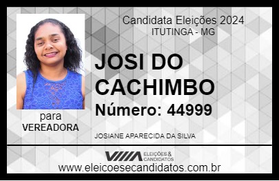 Candidato JOSI DO CACHIMBO 2024 - ITUTINGA - Eleições