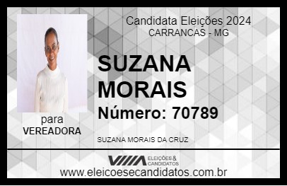 Candidato SUZANA MORAIS 2024 - CARRANCAS - Eleições