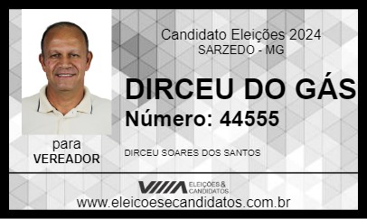 Candidato DIRCEU DO GÁS 2024 - SARZEDO - Eleições