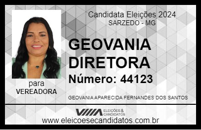 Candidato GEOVANIA DIRETORA 2024 - SARZEDO - Eleições