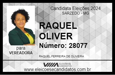 Candidato RAQUEL OLIVER 2024 - SARZEDO - Eleições