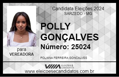 Candidato POLLY GONÇALVES 2024 - SARZEDO - Eleições