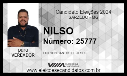 Candidato NILSO 2024 - SARZEDO - Eleições