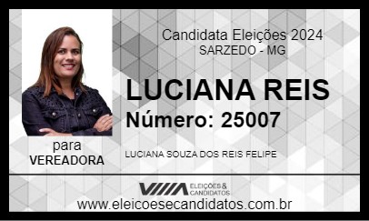 Candidato LUCIANA REIS 2024 - SARZEDO - Eleições