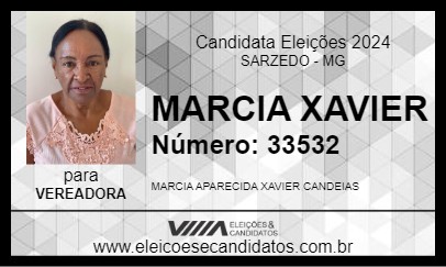 Candidato MARCIA XAVIER 2024 - SARZEDO - Eleições