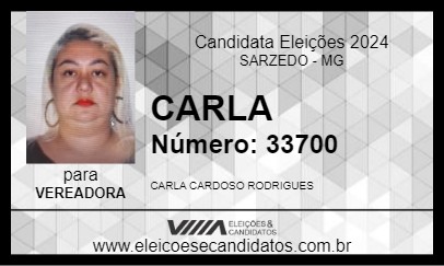 Candidato CARLA 2024 - SARZEDO - Eleições