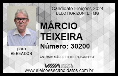 Candidato MÁRCIO TEIXEIRA 2024 - BELO HORIZONTE - Eleições