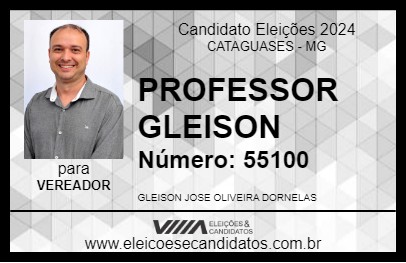 Candidato PROFESSOR GLEISON 2024 - CATAGUASES - Eleições