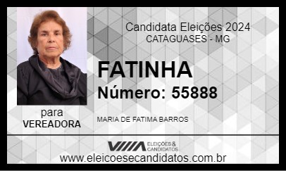 Candidato FATINHA 2024 - CATAGUASES - Eleições