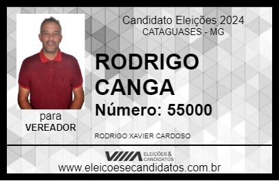 Candidato RODRIGO CANGA 2024 - CATAGUASES - Eleições