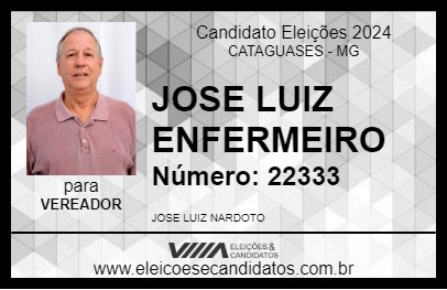 Candidato JOSE LUIZ ENFERMEIRO 2024 - CATAGUASES - Eleições