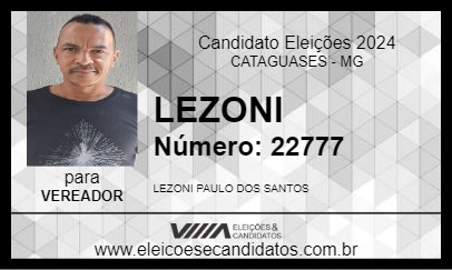 Candidato LEZONI 2024 - CATAGUASES - Eleições