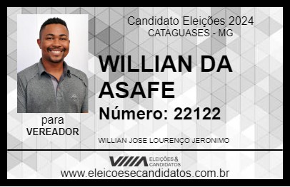 Candidato WILLIAN DA ASAF 2024 - CATAGUASES - Eleições