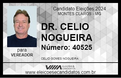 Candidato DR. CELIO NOGUEIRA 2024 - MONTES CLAROS - Eleições