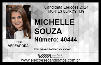 Candidato MICHELLE SOUZA 2024 - MONTES CLAROS - Eleições