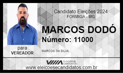 Candidato MARCOS DODÓ 2024 - FORMIGA - Eleições