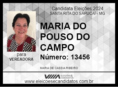 Candidato MARIA DO POUSO DO CAMPO 2024 - SANTA RITA DO SAPUCAÍ - Eleições