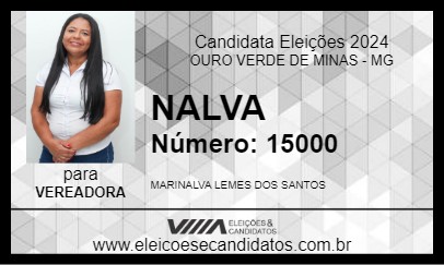 Candidato NALVA 2024 - OURO VERDE DE MINAS - Eleições