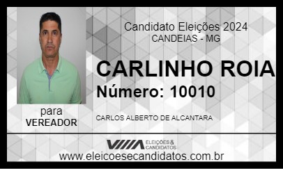 Candidato CARLINHO ROIA 2024 - CANDEIAS - Eleições