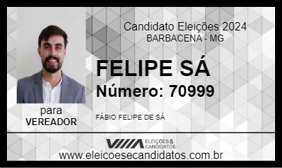 Candidato FELIPE SÁ 2024 - BARBACENA - Eleições