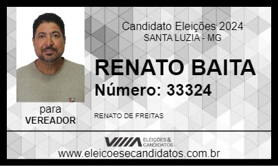 Candidato RENATO BAITA 2024 - SANTA LUZIA - Eleições