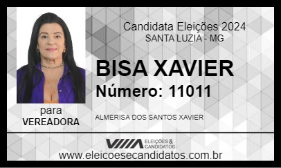 Candidato BISA XAVIER 2024 - SANTA LUZIA - Eleições