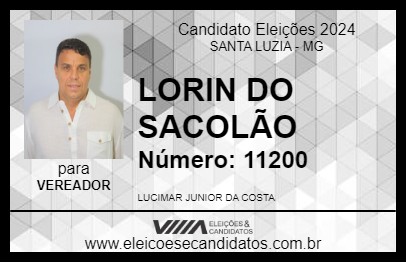 Candidato DIDI DO SACOLÃO PALMITAL 2024 - SANTA LUZIA - Eleições