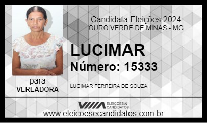 Candidato LUCIMAR 2024 - OURO VERDE DE MINAS - Eleições