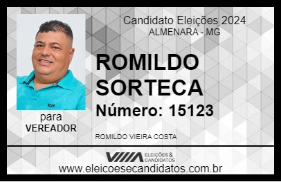 Candidato ROMILDO SORTECA 2024 - ALMENARA - Eleições