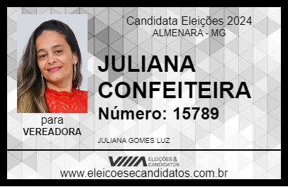 Candidato JULIANA LUZ 2024 - ALMENARA - Eleições