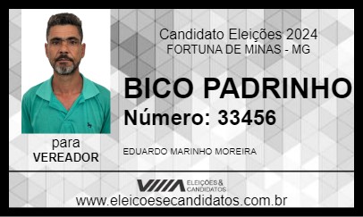 Candidato BICO PADRINHO 2024 - FORTUNA DE MINAS - Eleições