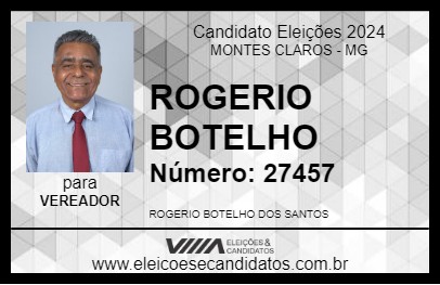 Candidato ROGERIO BOTELHO 2024 - MONTES CLAROS - Eleições