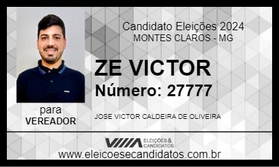 Candidato ZE VICTOR 2024 - MONTES CLAROS - Eleições