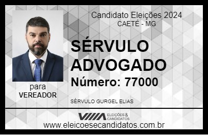 Candidato SÉRVULO ADVOGADO 2024 - CAETÉ - Eleições