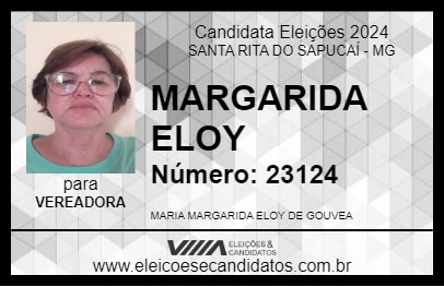 Candidato MARGARIDA ELOY 2024 - SANTA RITA DO SAPUCAÍ - Eleições