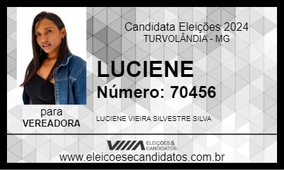 Candidato LUCIENE 2024 - TURVOLÂNDIA - Eleições