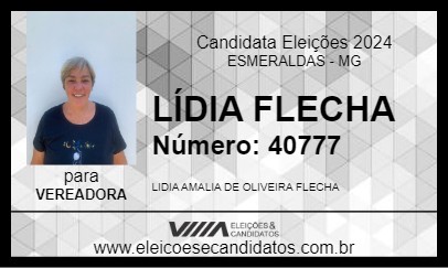 Candidato LÍDIA FLECHA 2024 - ESMERALDAS - Eleições