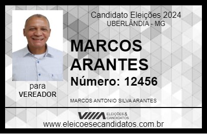 Candidato MARCOS ARANTES 2024 - UBERLÂNDIA - Eleições