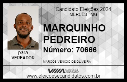 Candidato MARQUINHO PEDREIRO 2024 - MERCÊS - Eleições